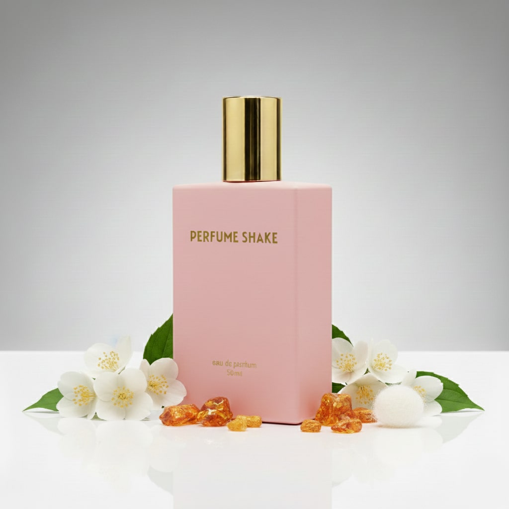 Pink Perfume Shake 352 floral and woody fragrance with jasmine and amber notes for women/unisex in UAE.