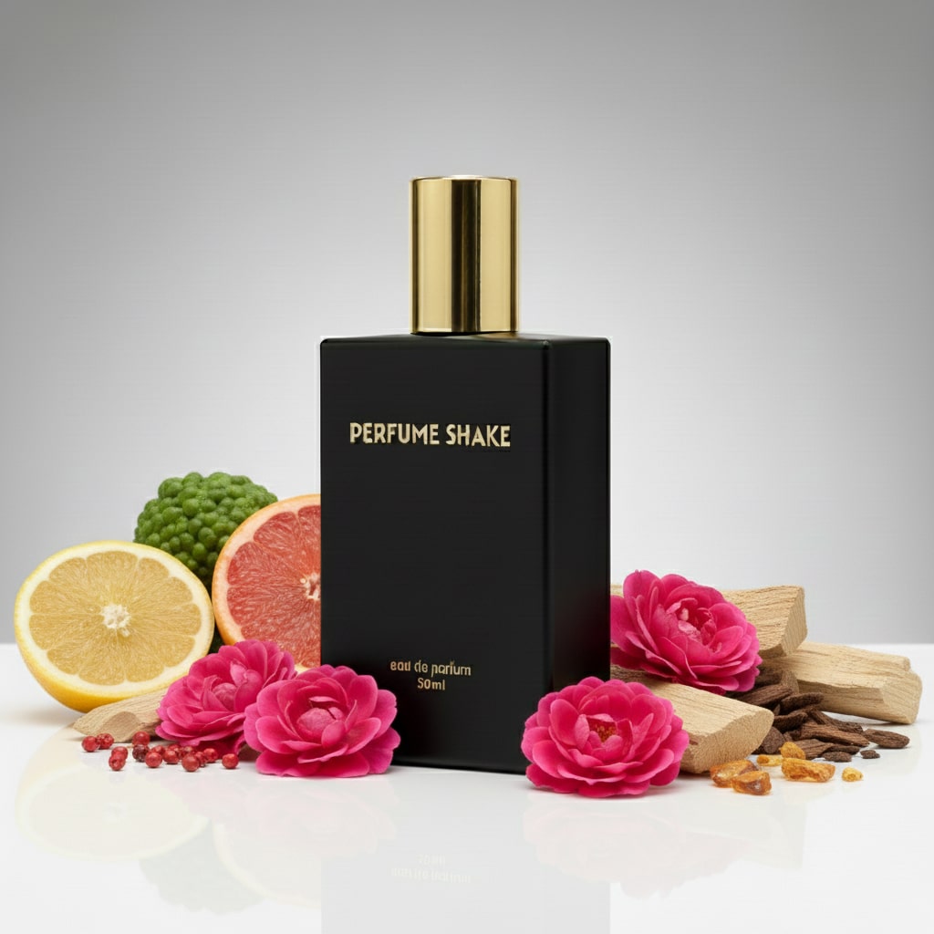 Black Perfume SHAKE 466 perfume warm amber and rose fragrance notes for unisex in UAE