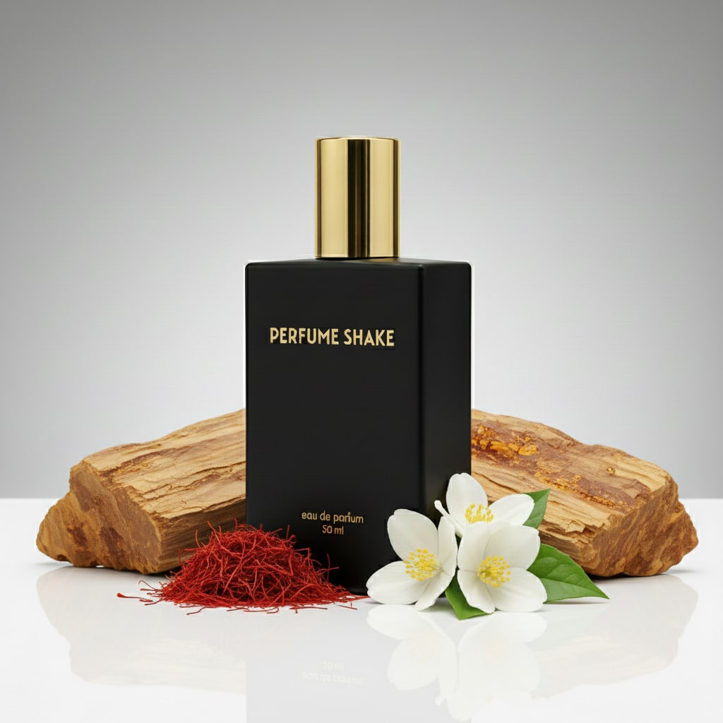 Black Perfume Shake 540, amber woody saffron notes, unisex in UAE