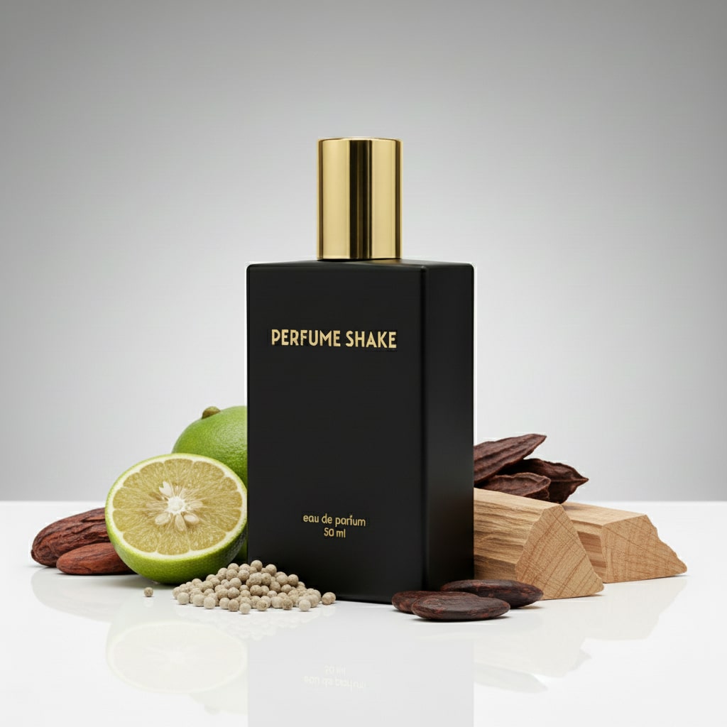 Black Perfume Shake 15, spicy amber cacao notes for men in UAE