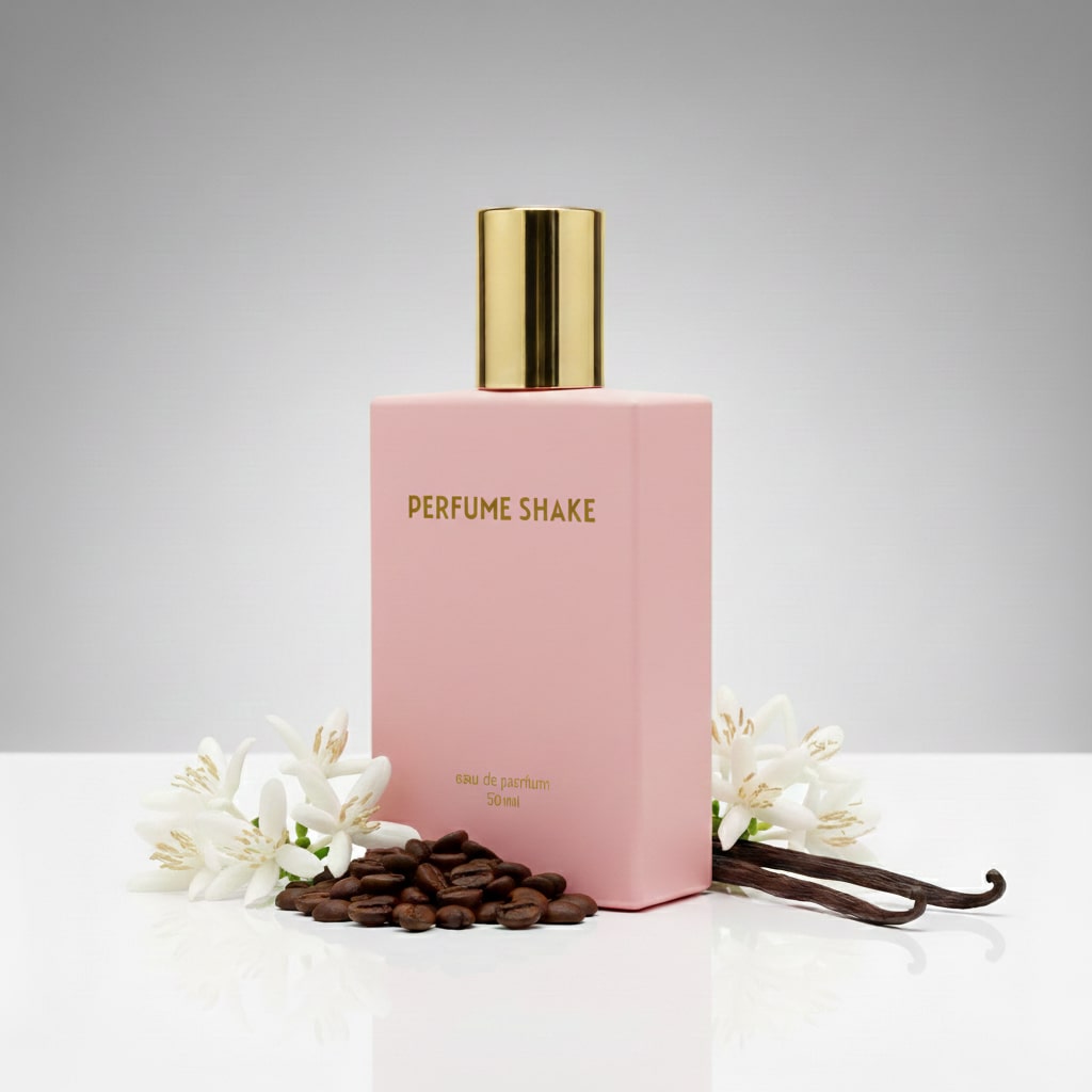 Pink Perfume Shake 44, Coffe Vanilla notes for women in UAE.