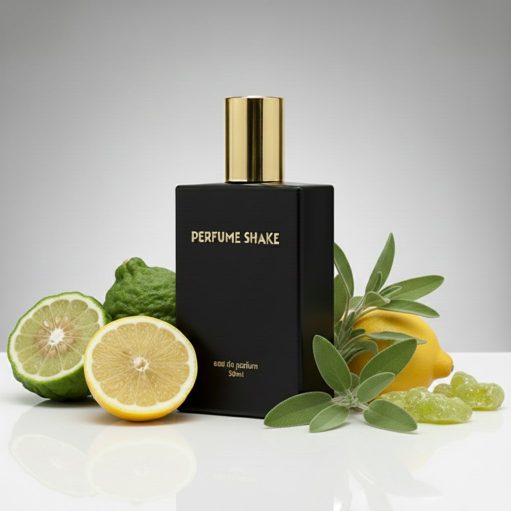Black Perfume Shake 419  with fresh citrus, aromatic and woody notes for men in UAE