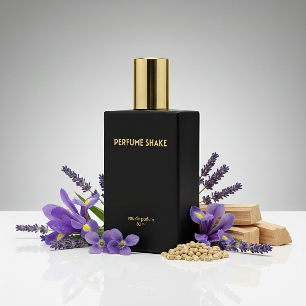 Black Perfume Shake 340 fresh and woody fragrance with citrus, lavender & musky notes for men/unisex in UAE.