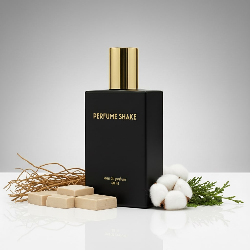 Black Perfume Shake 378 perfume with vetiver, cypress and woody earthy notes for men in UAE.