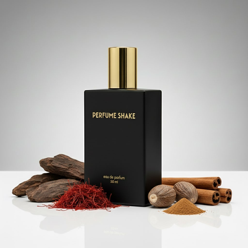 Black Perfume Shake 369 perfume with amber, smoky woods and spicy resinous notes for men in UAE.