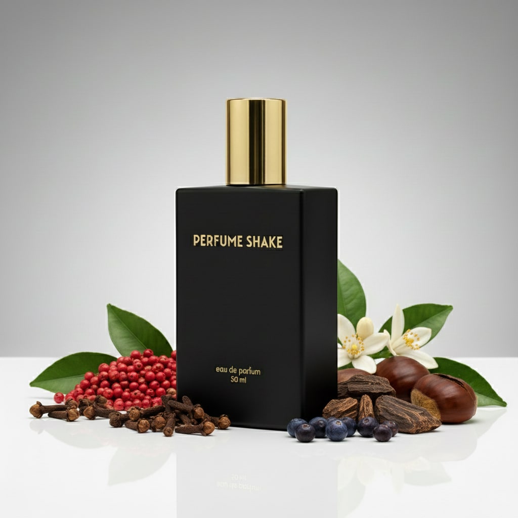 Black Perfume  Shake 445  with smoky vanilla, chestnut and wood notes for unisex in UAE