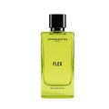 Green perfume bottle  'Flex' by Uppernotes Dubai 