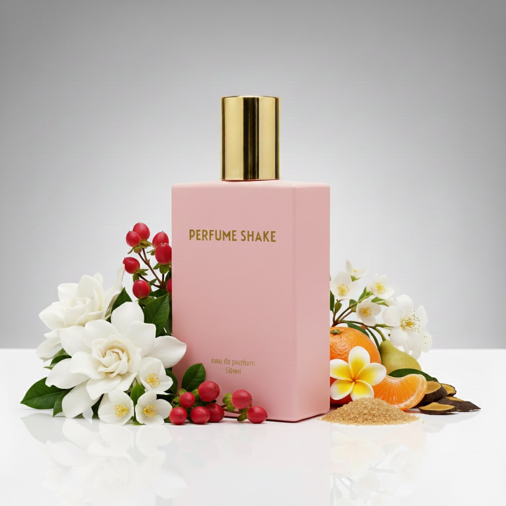 Pink  Perfume SHAKE 449 long-lasting delicate floral and fresh green fragrance for women in UAE
