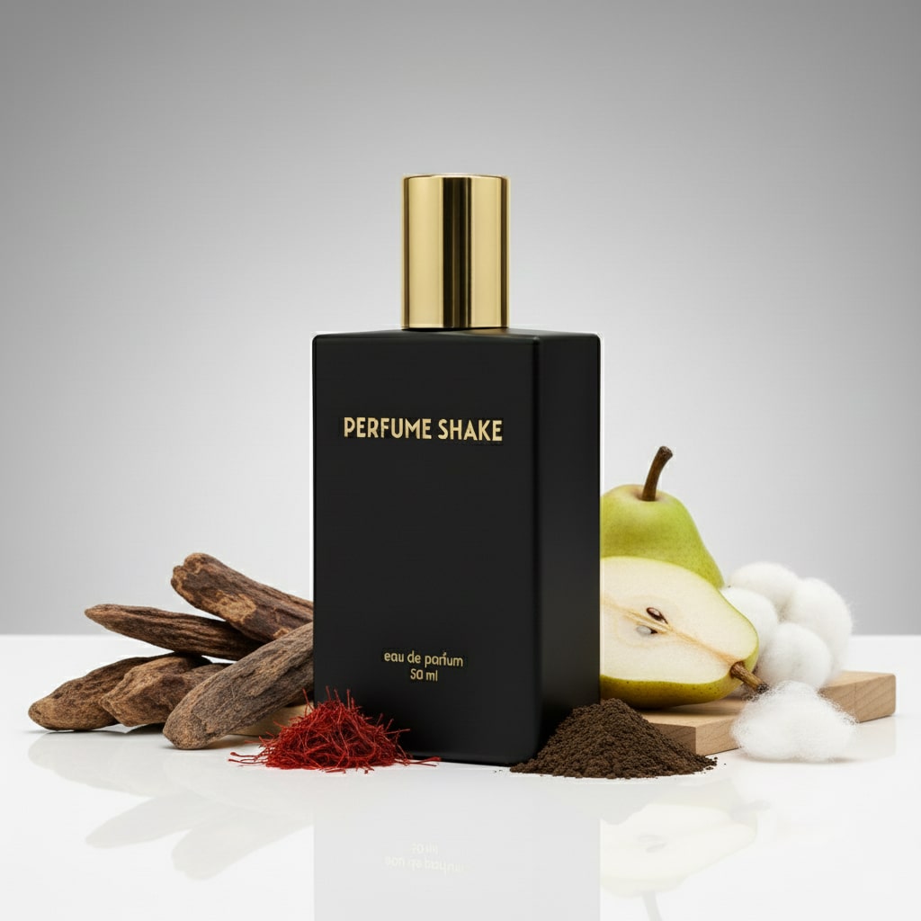 Black Perfume Shake 347 rich oud & amber fragrance with woody notes for men in UAE.
