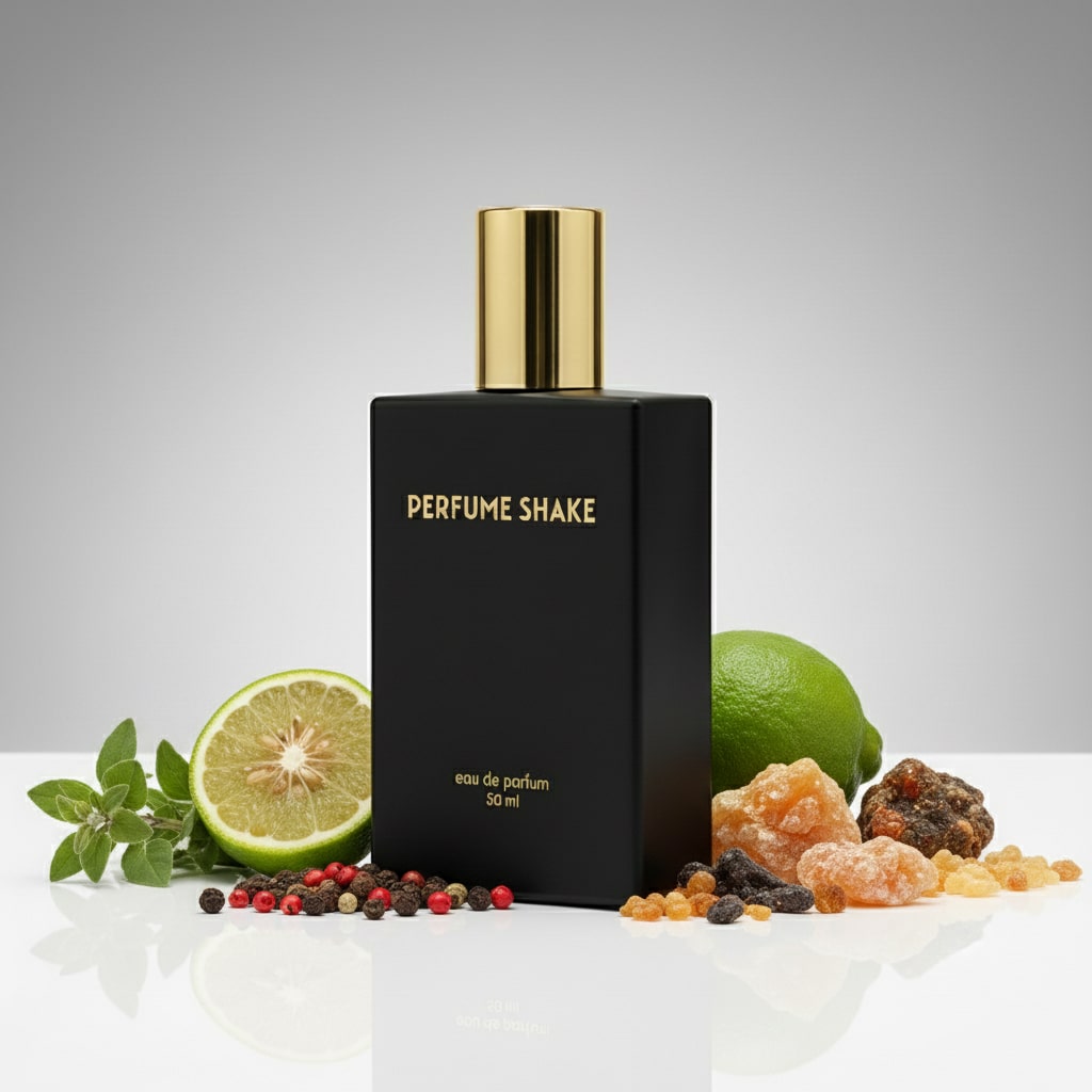 Black Perfume  Shake 422 with smoky incense, amber and spicy notes for men in UAE