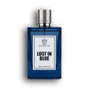 Blue perfume bottle labeled 'Lost in Blue' by Uppernotes - PERFUME SHAKE, Best Seller, top notes unisec perfume in UAE