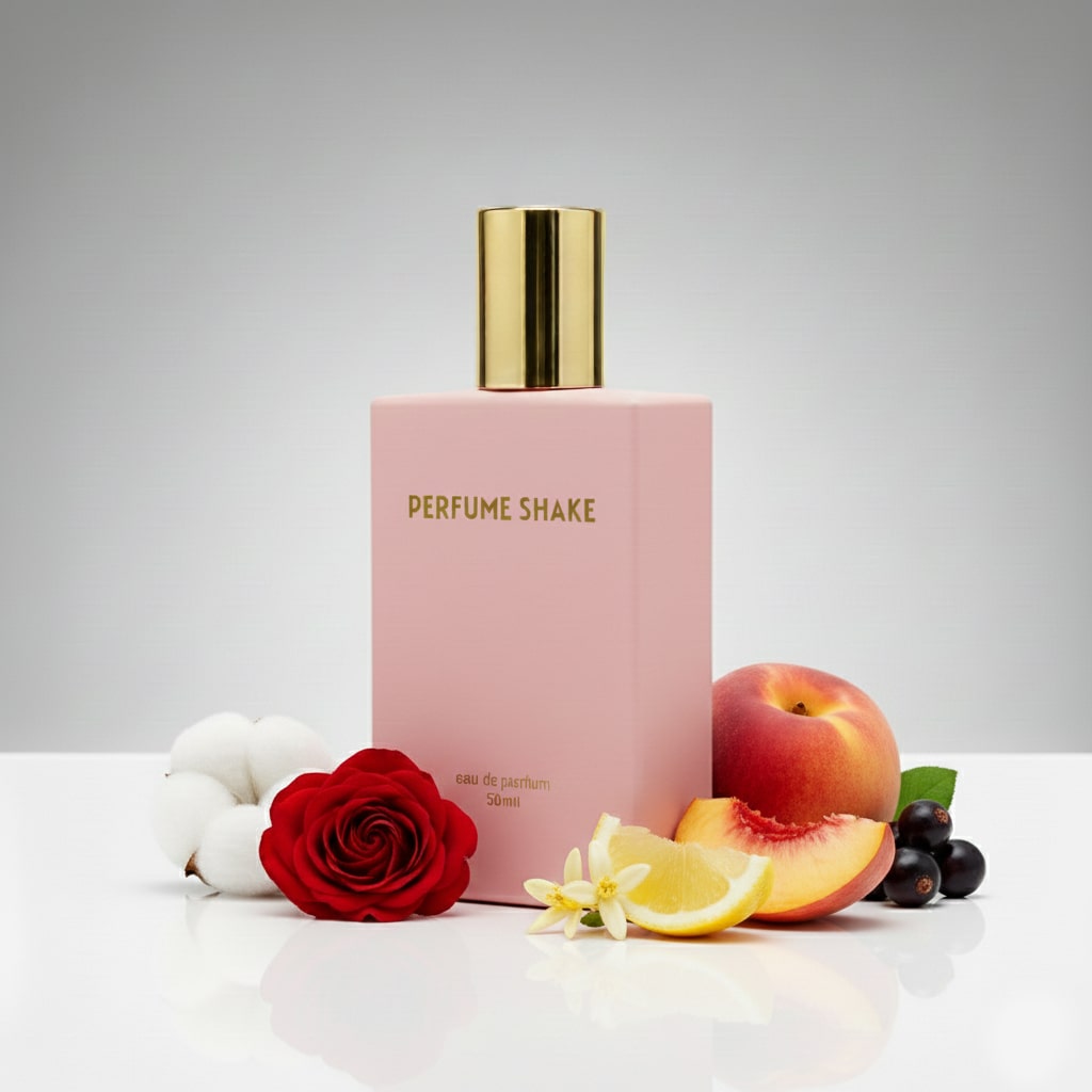 Pink Perfume Shake 355, perfume with orange blossom, white floral and musk notes for women in UAE.