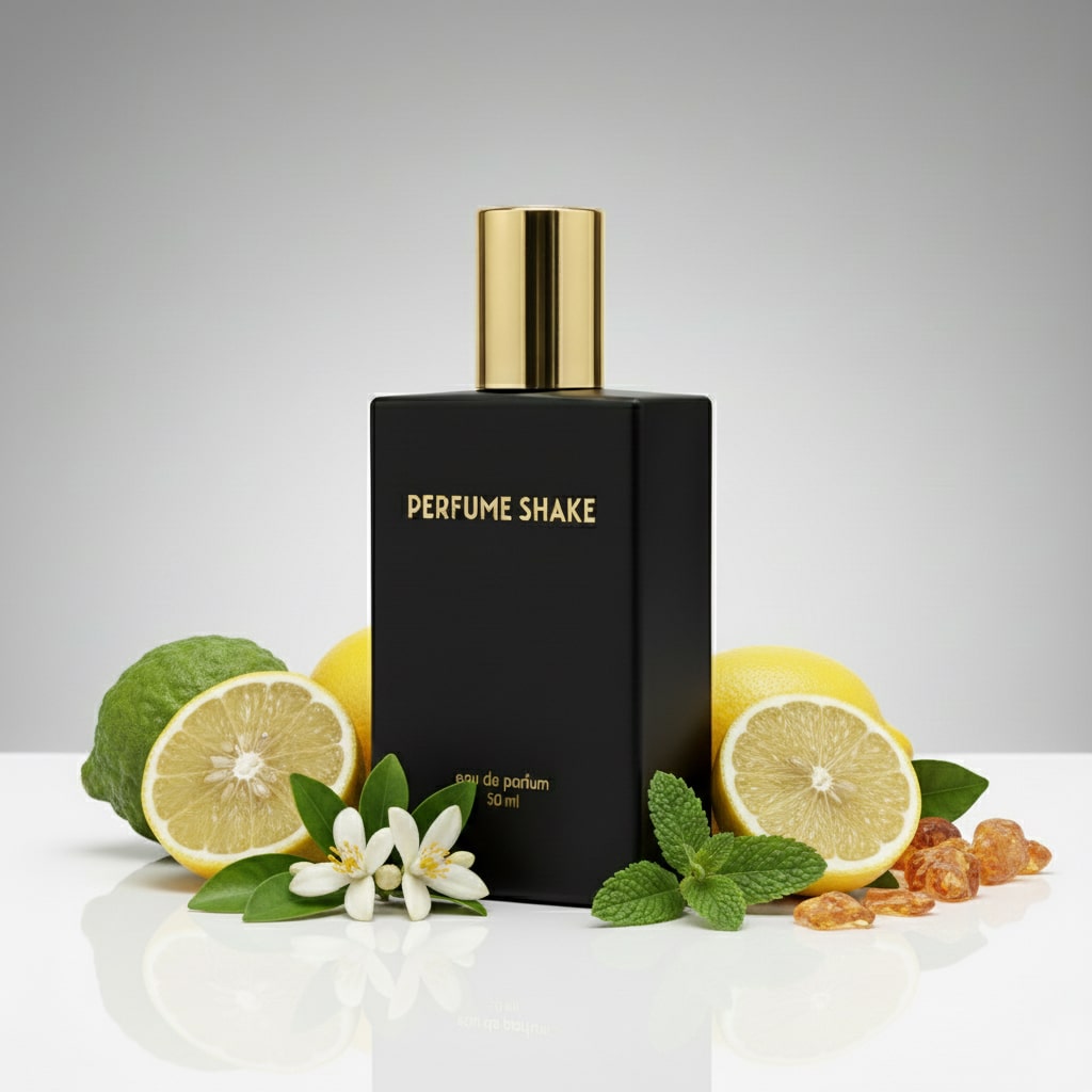 Black Perfume Shake 382 fresh citrus and neroli fragrance with floral and amber notes for women/unisex in UAE.