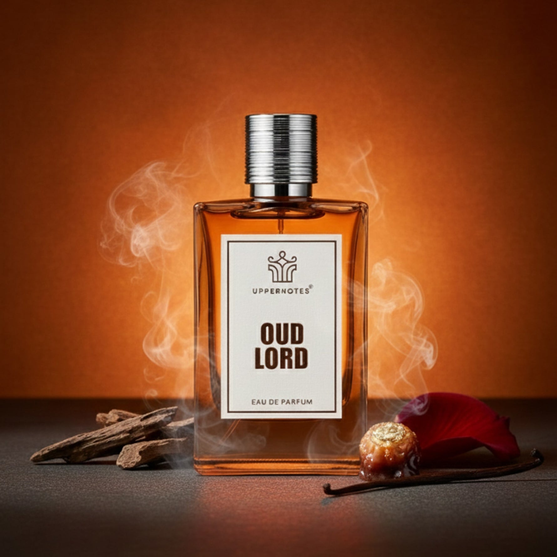 Oud lord perfume bottle with woody sweet flower notes unisex perfume in UAE
