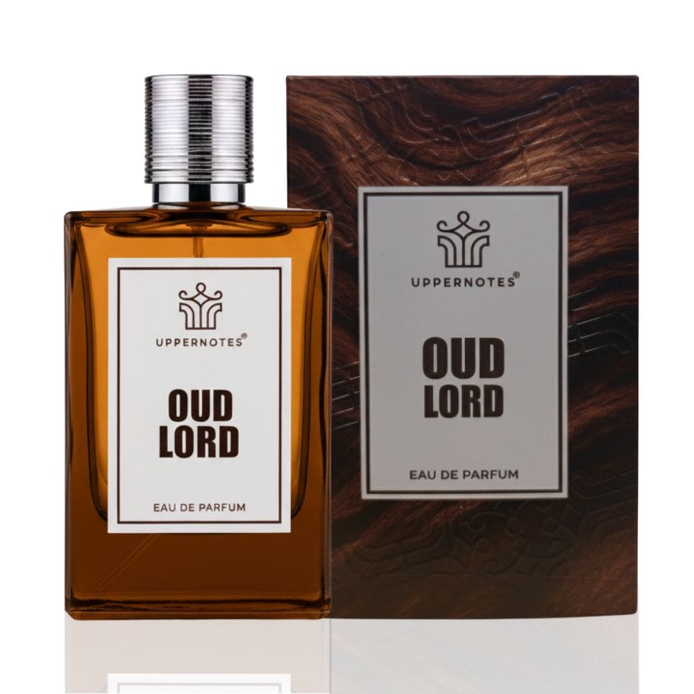 Uppernotes Oud Lord Eau de Parfum bottle and packaging on a white background