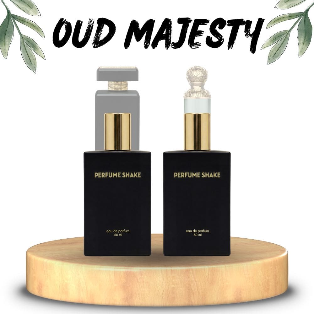 Black Perfume Shake, Oud Majesty Bundle featuring Oud for Greatness and Gissah Imperial Valley. A perfect harmony of elegance and richness, unisex in UAE