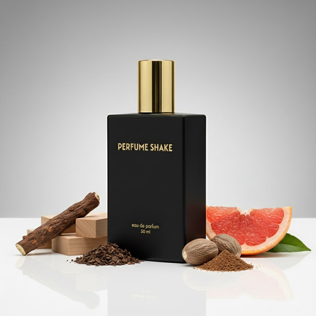 Black Perfume Shake 339 woody spicy fragrance with bergamot & lavender notes for men in UAE.