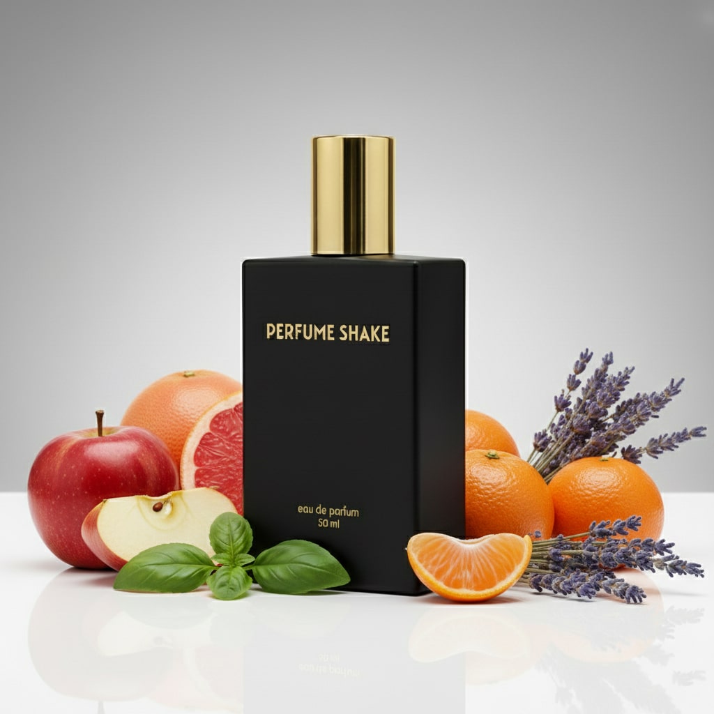 Black Perfume  Shake 406  with fresh citrus, woody and aromatic notes for men in UAE