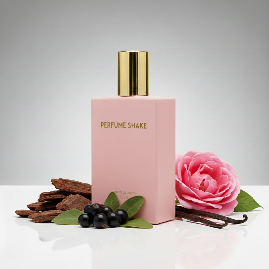 Pink Perfume Shake 353, perfume with floral, vanilla, fruity and musky notes for women in UAE.