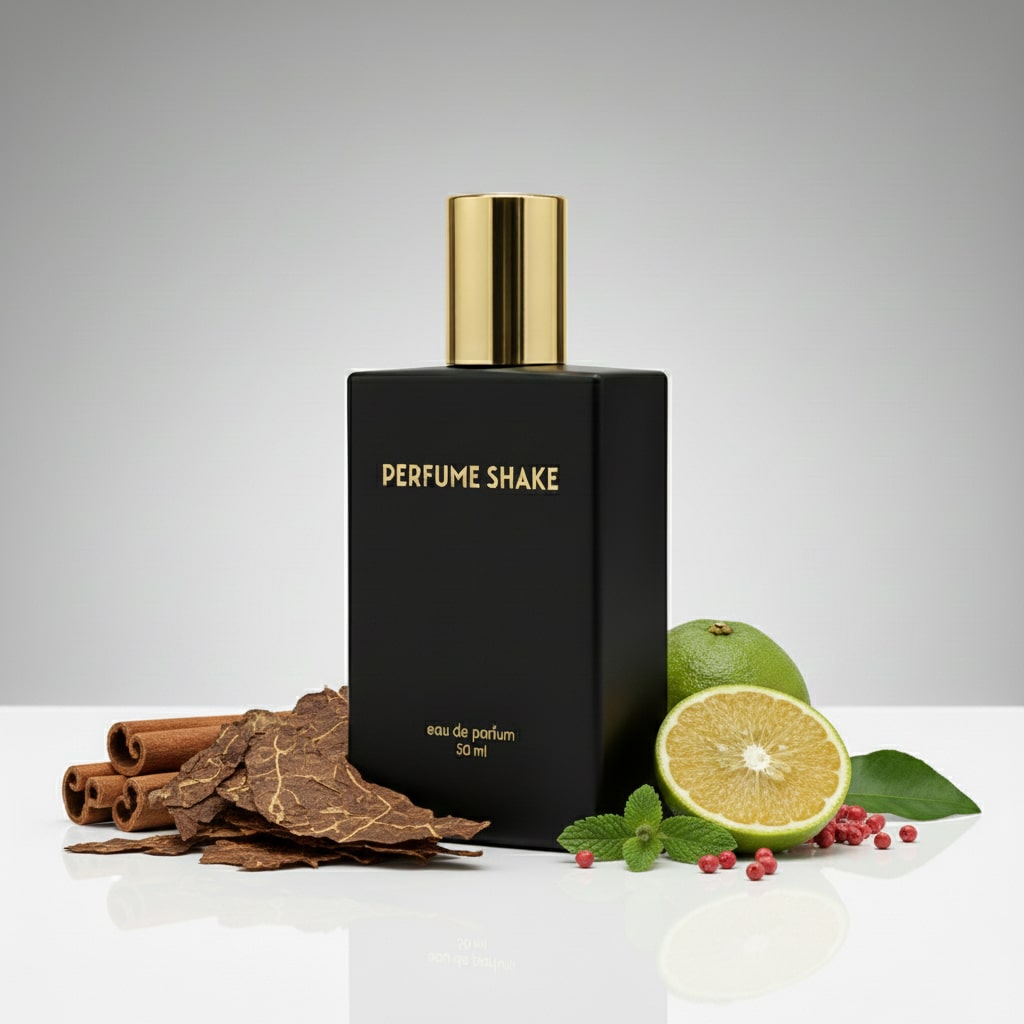 Black Perfume Shake 43, warm spicy and woody notes with cinnamon, saffron and tobacco, inspiration of Spicebomb, for men in UAE