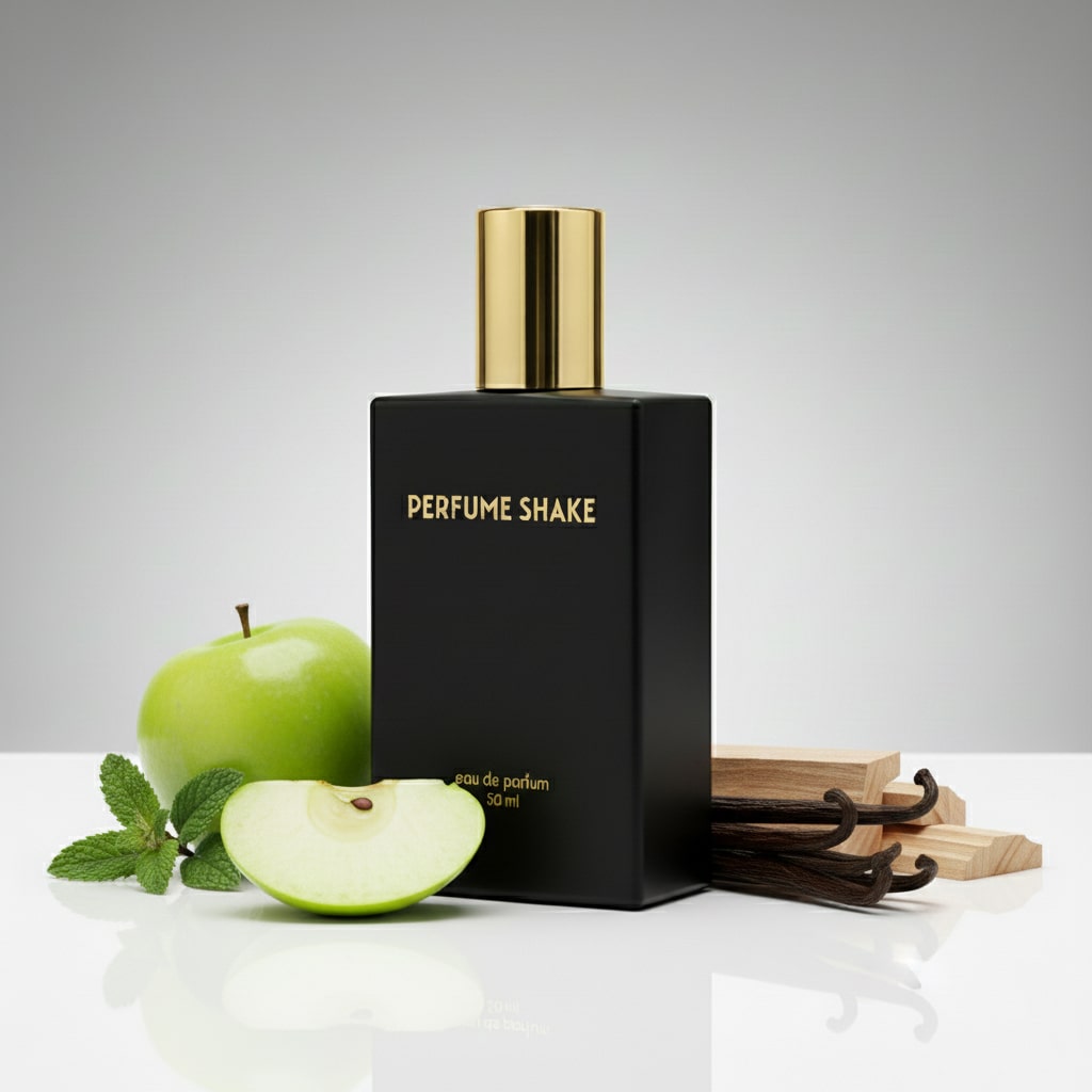 Black Perfume Shake 91, fresh mint, tonka bean and vanilla notes, inspiration of Versace Eros, for men in UAE